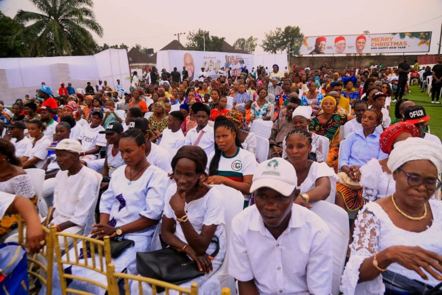 Anyaso Praises Otti, Kalu, at Ofuji New Year Thanksgiving in Igbere; Calls for Unity