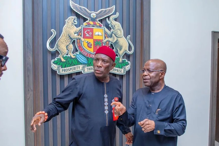 First Military Administrator of Abia Visits Otti, Urges Support for Continuity