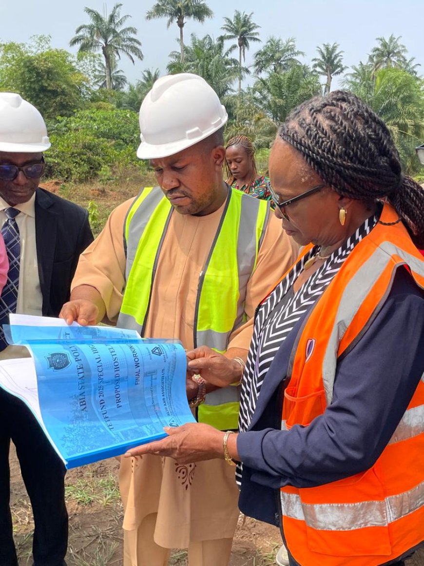 Prof. Eme Inspects Ongoing Projects at Ogbonnaya Onu Polytechnic, Osisioma Campus; Applauds Rector