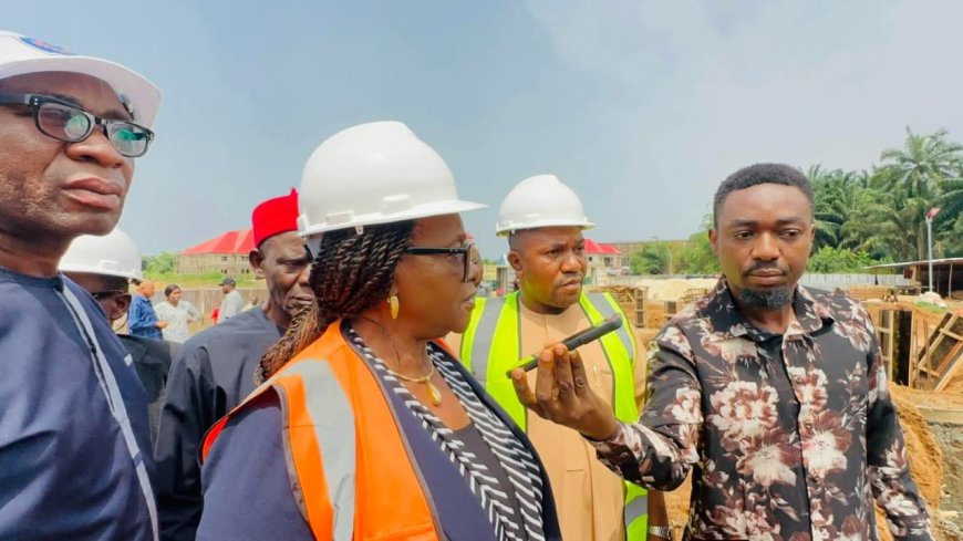 Prof. Eme Inspects Ongoing Projects at Ogbonnaya Onu Polytechnic, Osisioma Campus; Applauds Rector