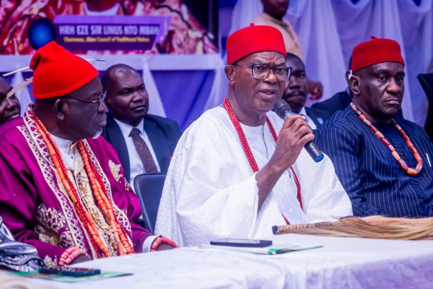 Governor Otti Calls For Unity, Justice As Southeast, South South Traditional  Rulers Converge In Abia