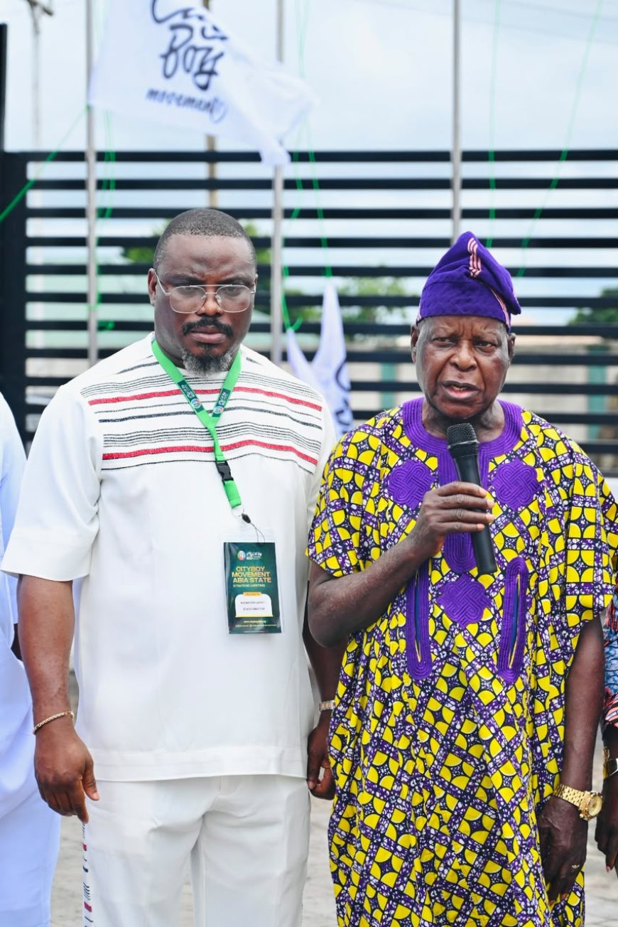 Former IGP Mike Okiro Hosts City Boy Movement Flag in Abia