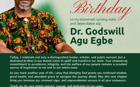 Abia APC Flagbearer Eric Opah Celebrates Running Mate Dr. Godswill Agu Egbe On Birthday